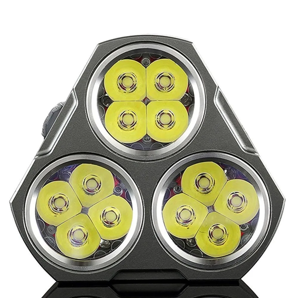 Светодиодный фонарик Manker MK34 8000 люмен 12x Cree XPG3 / 6500LM Nichia 219B 219C LED + 3x High Drain 2600 мАч 18650