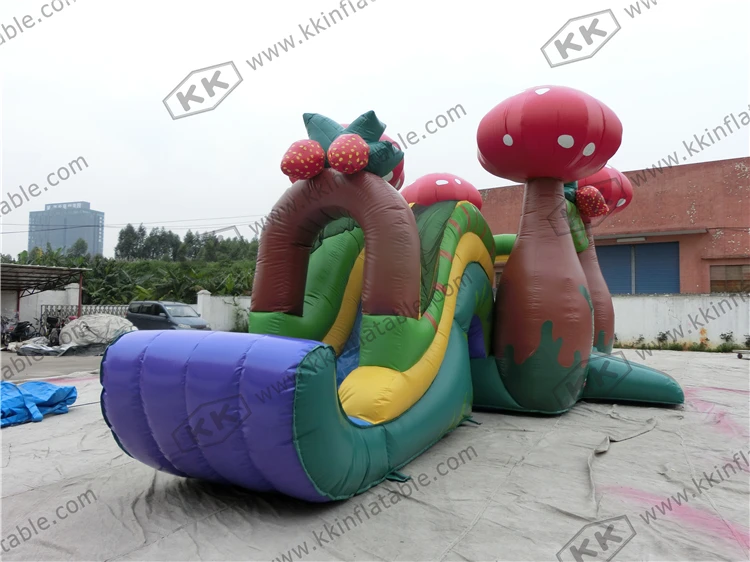 Party Rental Inflatable Mushroom Bounce House with Slide