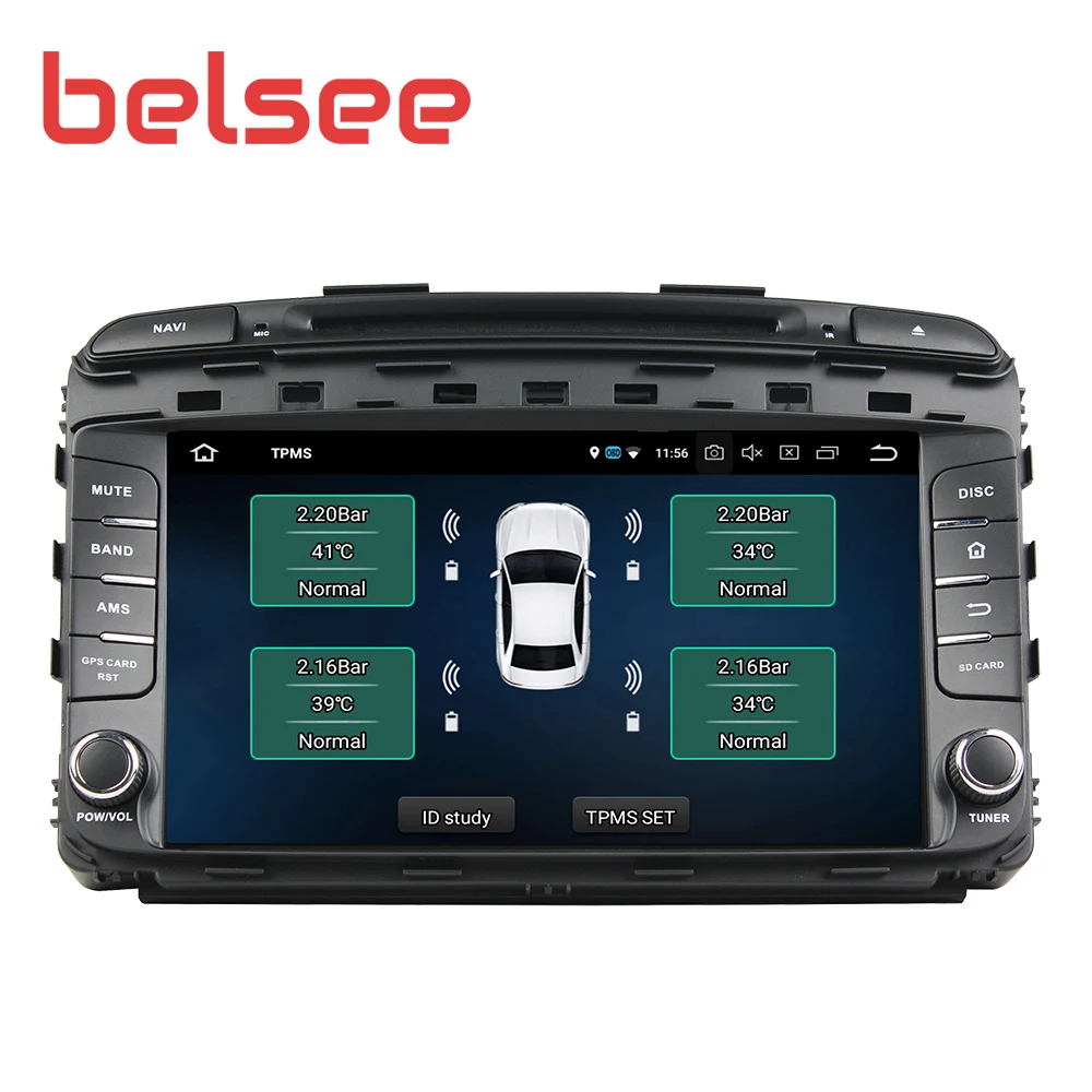 Discount Belsee 9" IPS Screen Android 9.0 for Kia Sorento 2015 2016 Car Radio 4GB 8 Core Stereo Audio GPS Navigation Unit Autoradio DVD 5