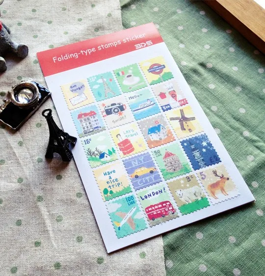 2pcslot 160pcs stamps diy vintage retro classic paper