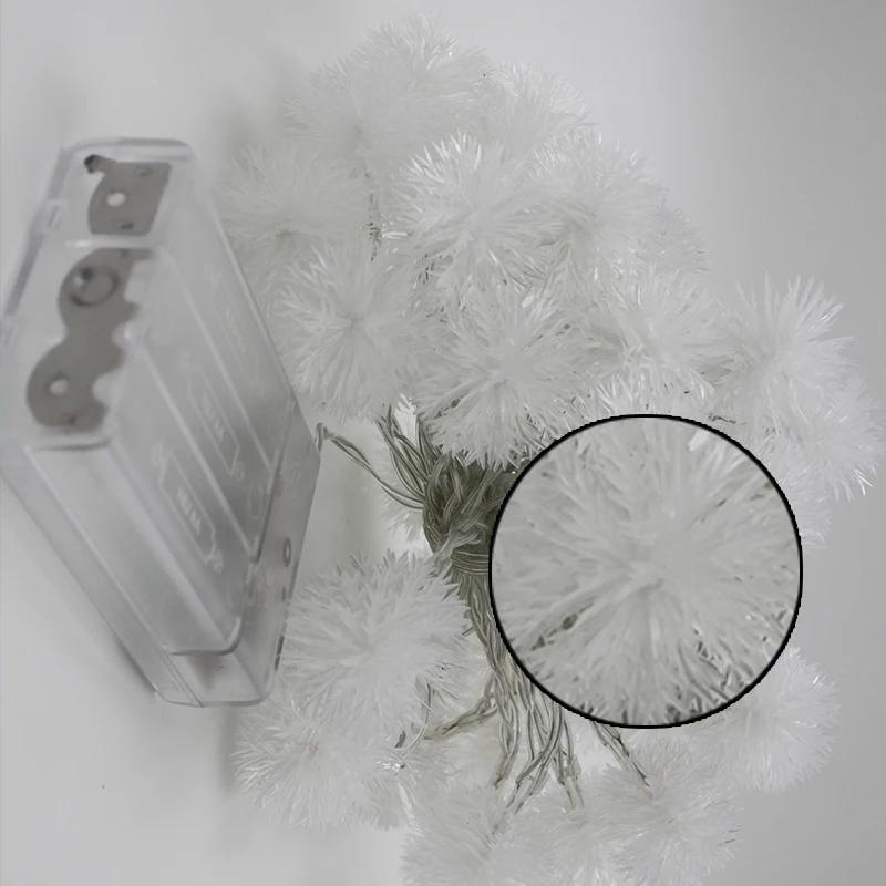 Christmas snowball snowflakes led string lights for indoor and outdoor lights (18)