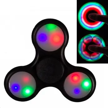 

LED Fingertips Spiral Fingers Gyro Hand Spinner Luminous Version sedative GIFT Focusing Toys For Children Adult YH902