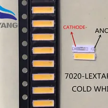 100 шт. Lextar светодиодный подсветка 0,5 Вт 7020 3 в холодный белый 40лм ЖК-подсветка для ТВ-приложения