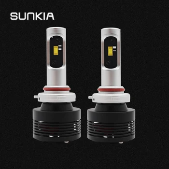 

SUNKIA Car LED Headlight Conversion Kit White 6000k 9005 HB3 9006 HB4 Driving Lamps 12v-24v 72W 9200LM Headlamp Bulbs
