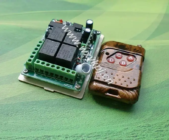 DC 12V 10A 4 CH Radio Frequency RF Wireless Remote Control Switch