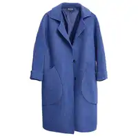 Big Size Winter Women Woolen coat Woolen jacket female autumn new long double-breasted woolen coat loose Large Size Outwear JJ