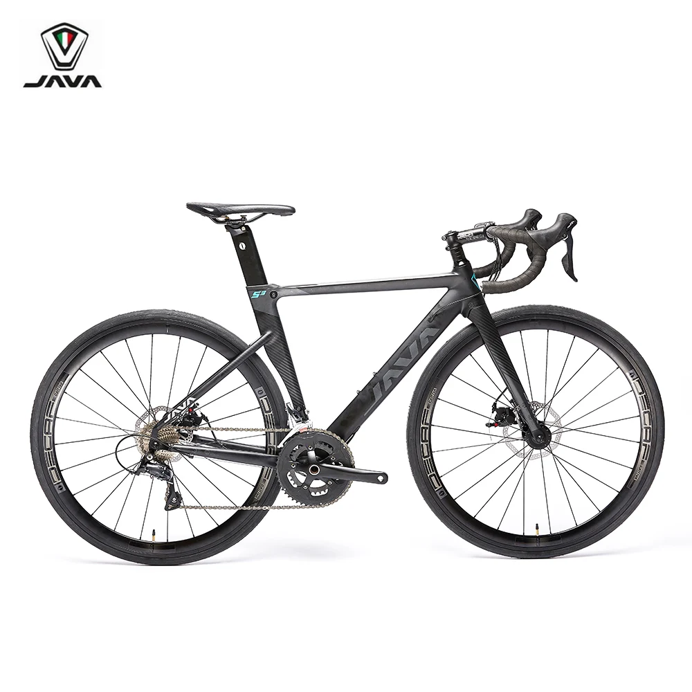 2019 JAVA SILURO3 bicicleta de carretera 700C marco de aluminio con freno de disco de horquilla de carbono R3000 18 velocidad Aero bicicleta de carreras