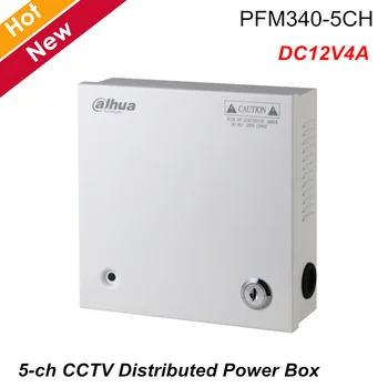 

Dahua DC12V4A 5ch CCTV Distributed Power Box Wide voltage input AC90~264Vac Professional wall-mounted install PFM340-5CH
