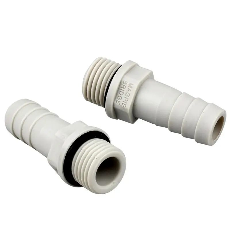 

2Pcs 1/4 BSP Male Thread Pipe Fitting to 10mm Barb Hose Tail Connector