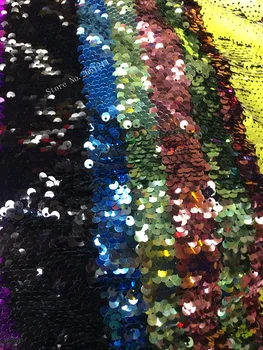

Colorful shinny sequins lace fabric High quality BZL-91237 embroidered lace fabric with sequins for sewing party dress