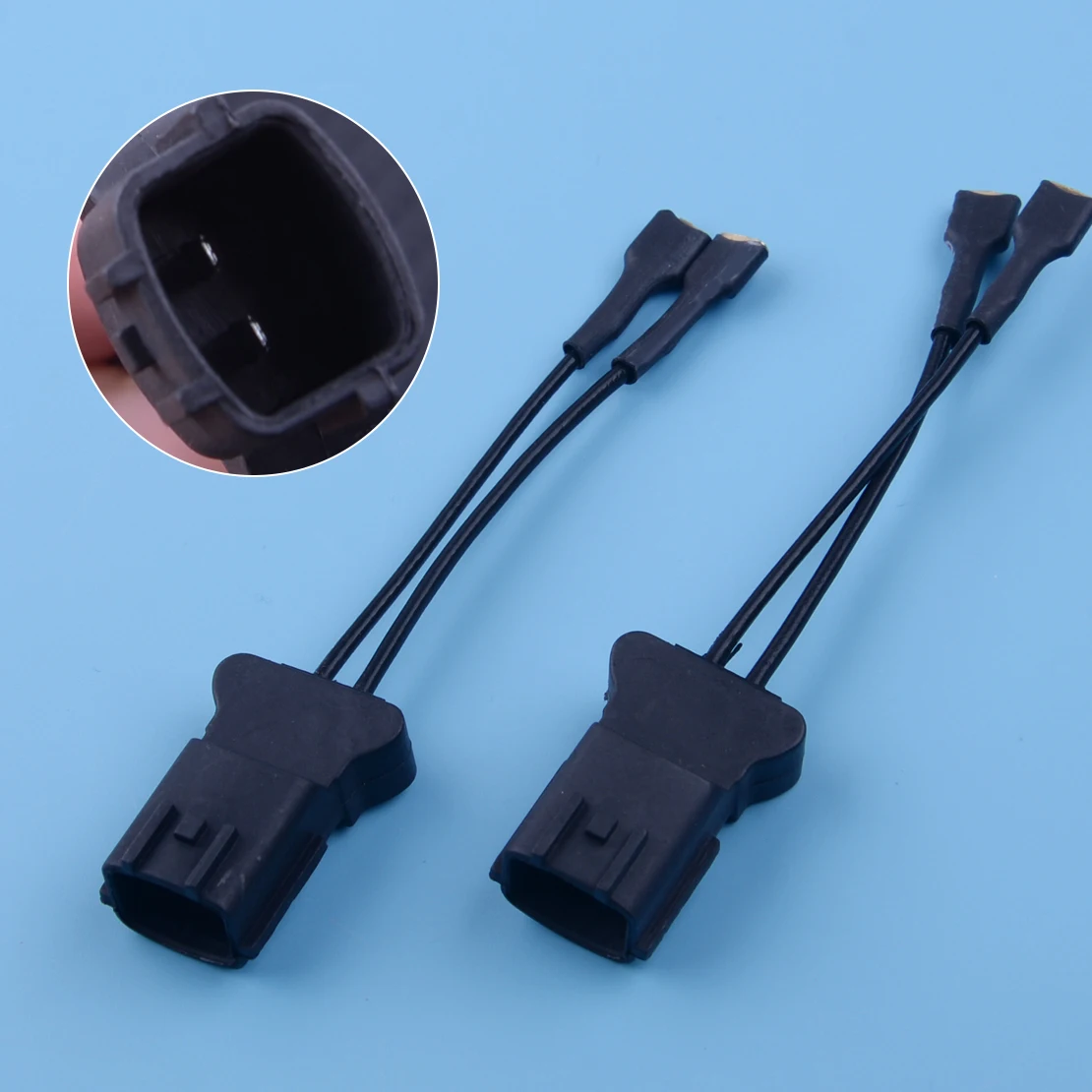 

DWCX Plastic 2Pcs Car Horn Speaker Wiring Adapter Harness Pigtail Socket Fit for Hyundai 11cm Length