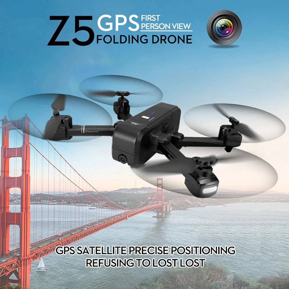 SJRC Z5 F11 складной селфи Дрон gps с FPV HD камерой 2,4/5G WiFi RC вертолет бесщеточный двигатель, Квадрокоптер VS CG033 S20 SG900