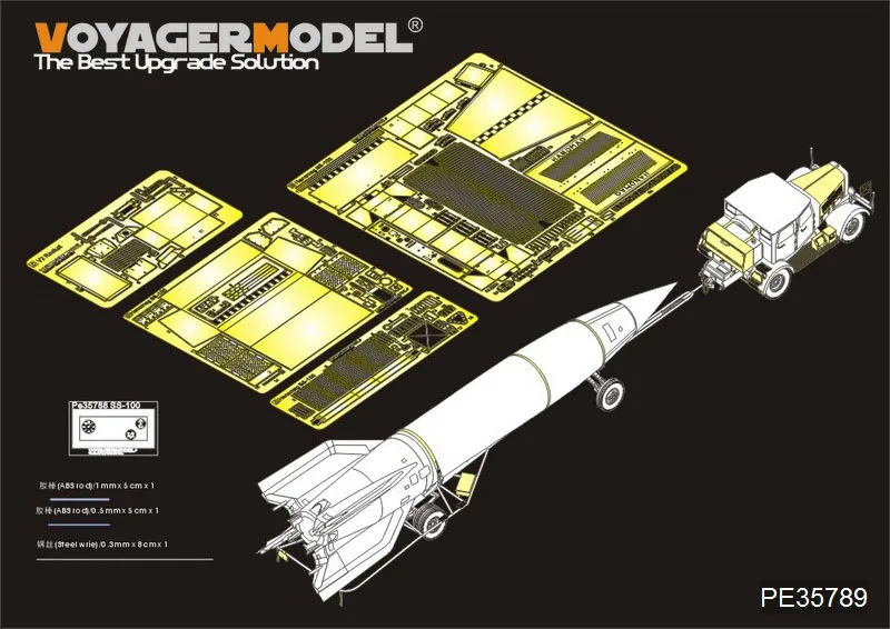 

1/35 New Voyager PE35789 Hanomag SS100 Military Car w/V2 Rocket Detail Set