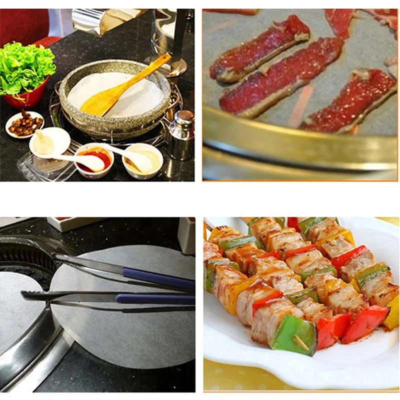 

Non-Stick Grease proof Paper Round Double-Sided Silicone Paper Cake Biscuit Mold Pizza Barbecue Dish Papers Baking Utensils