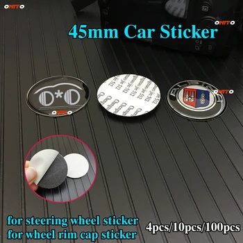 

Car Styling 4PCS 10PCS 100PCS Steering Wheel Sticker 45MM 44MM Wheel Cap Sticker Decoration For X5 X6 X4 X3 F25 F26 F16 F15