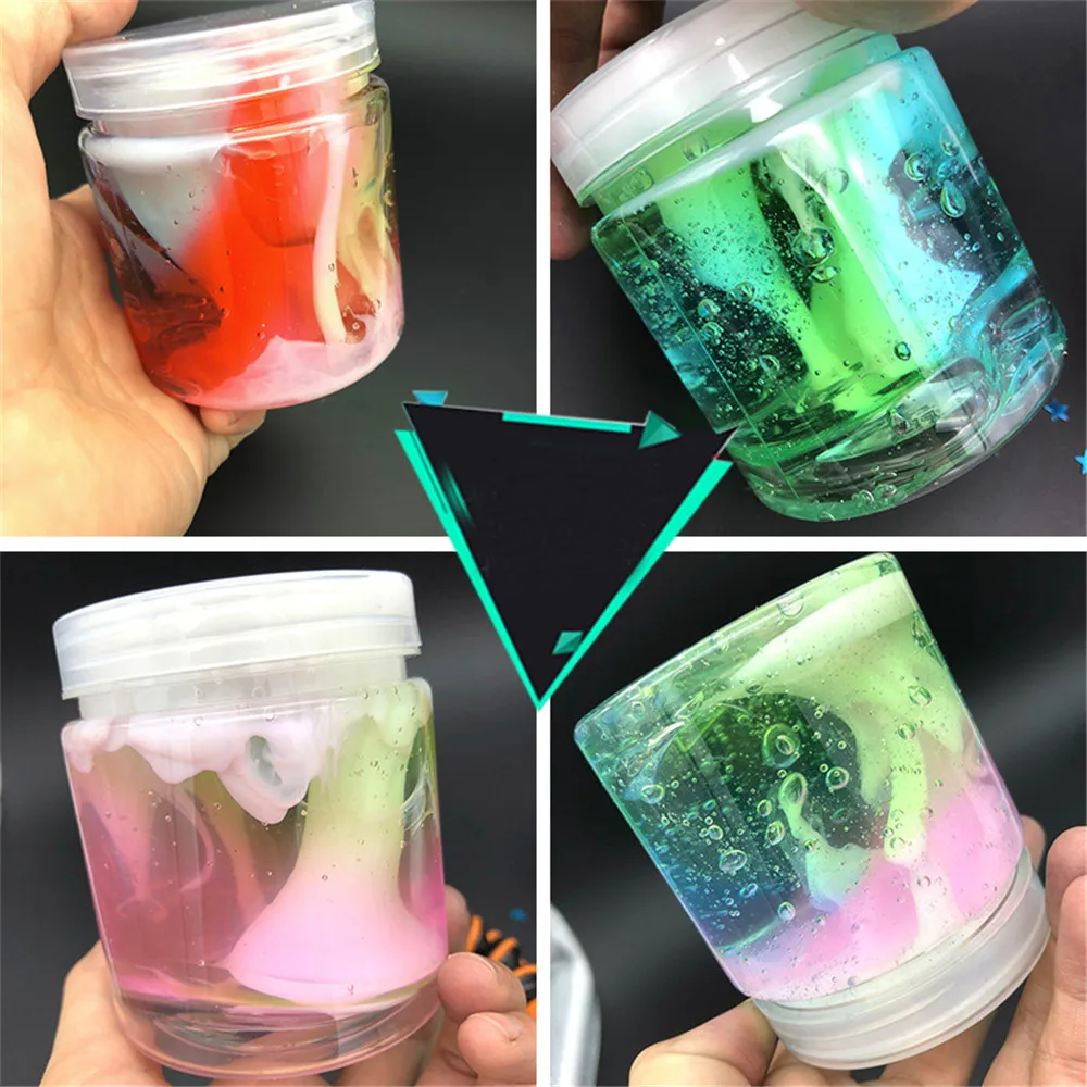 

CHAMSGEND Beautiful Color Mixing Cloud Slime Putty Scented Stress Relief Kids Crystal Clay Toy 4.23