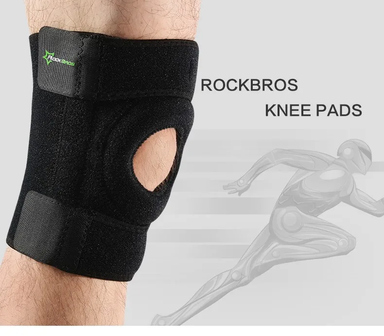 RockBros Elasticity Meniscus Patella Outdoor Running Protector Knee Pad 1pcs