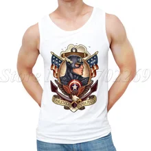 Летняя новая мода Forever Youg дизайн мужские майки Капитан Америка Ретро Печатный мужской жилет на заказ