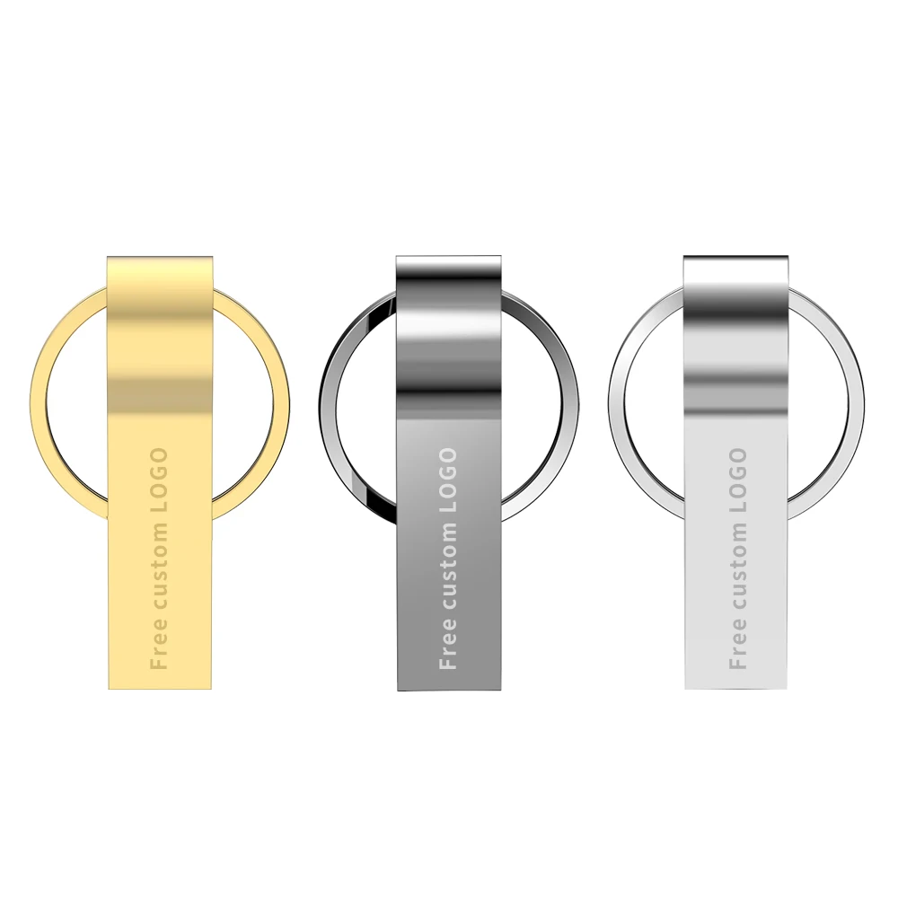 Classic Pen Drive Usb 3.0 64GB 128GB Metal Usb Flash Drive Gray Flash Memory Stick 32GB 16GB Pendrive 8GB 4GB Free Custom Logo (1)