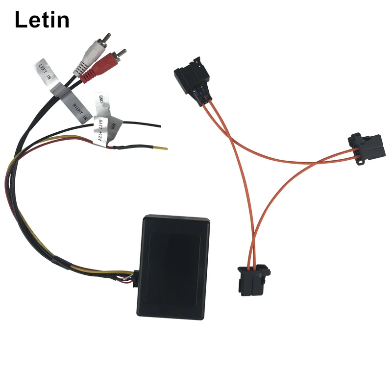 

For Audi A6 A8 Q7 A6L MMI 2G basic power Amplifier Aux converter MOST Fiber Optics RCA audio adapter