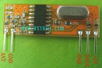 

Hot! 10PCS/LOT High quality Super-Heterodyne Receiver Module 315MHZ-433.92MHZ-107dBm ASK3V-6V Mini Volume