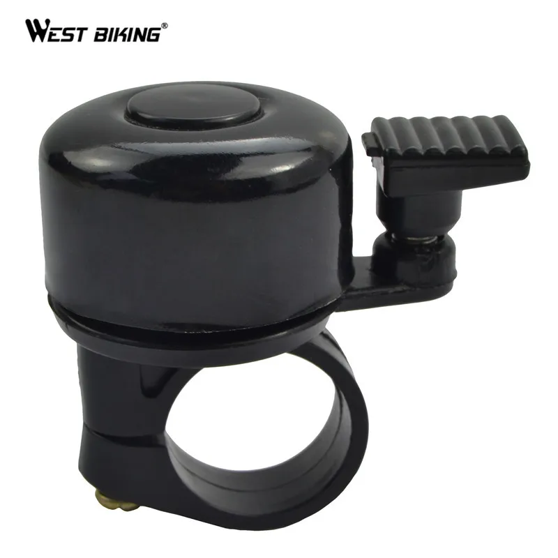 WEST BIKING Bicycle Bell Black Ring Bell Handlebar Bicycle Accessories