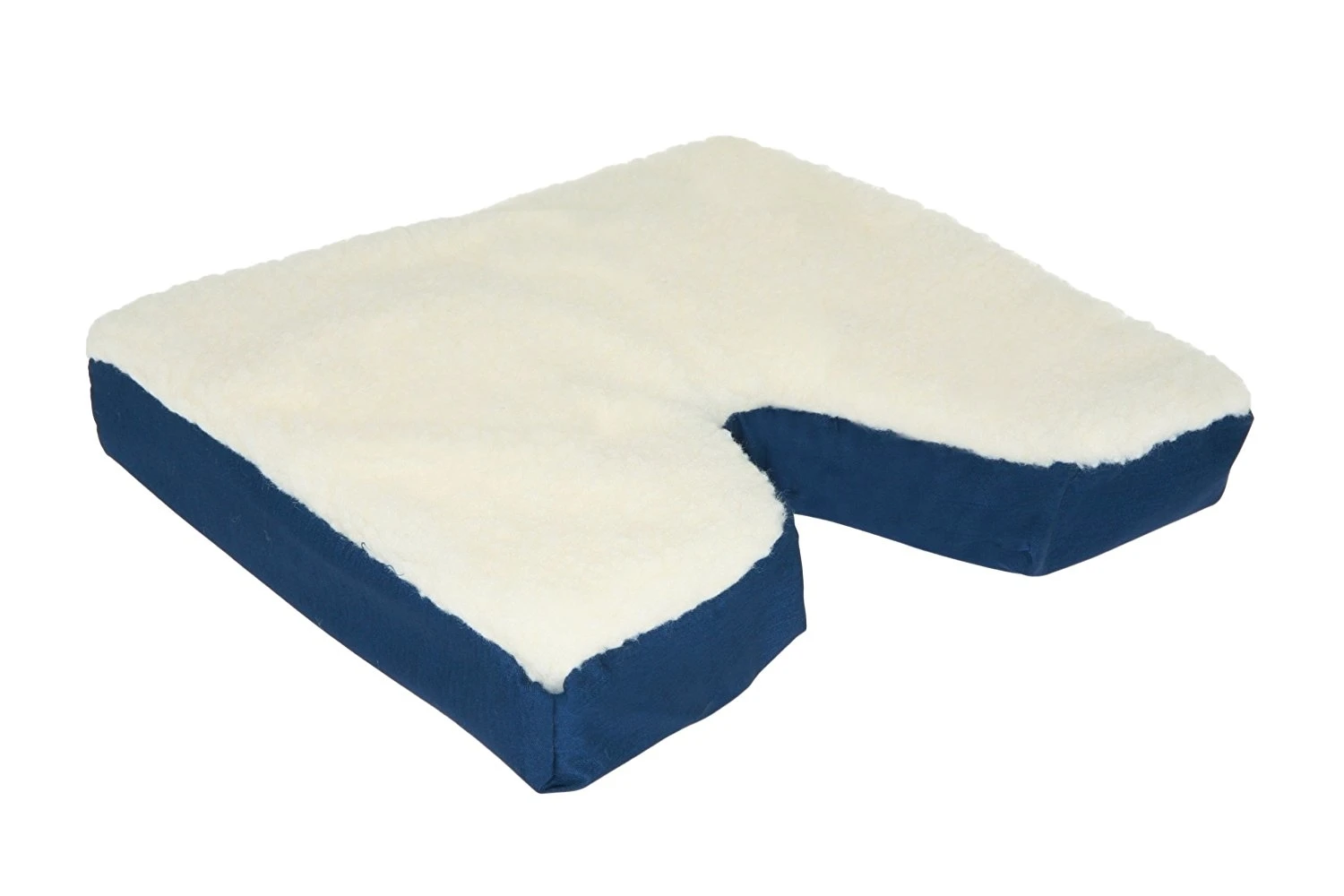 Living Health Products cocc-cut-09 Coccyx Gel Seat Cushion with Fleece -cushion with cut out (1)