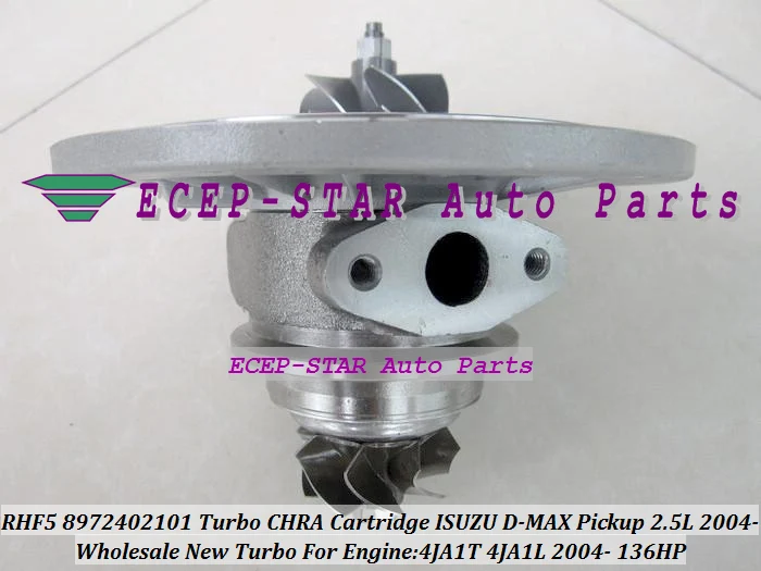 RHF5 8972402101 8973295881 8971856452 Turbo CHRA Cartridge Turbocharger Core ISUZU D-MAX Pickup 4JA1 2.5L 4JA1T 4JA1L 2004- 136HP (4)