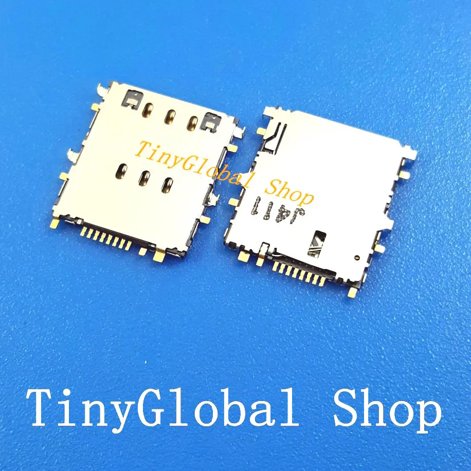 2 шт./лот Coopart новый разъем для чтения sim-карт замена разъема Samsung T111 P5200 P7310 T315