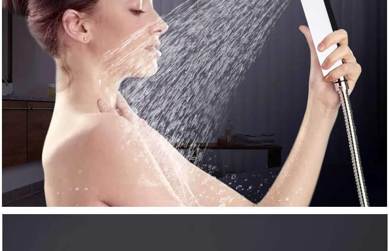 10'' Wall Mounted Shower Faucet Bathroom Rainfall Shower System Set Thermostatic Faucets Tub & Handheld Sprayer Fold Mixer Tap (21)