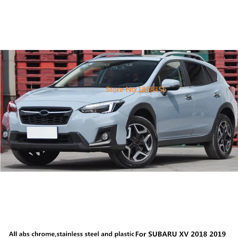 Для SUBARU XV автостайлинг кузова наклейка крышка ABS хром/углеродного волокна отделка спереди вверх гоночные шашки гриль решетчатый каркас 1 шт