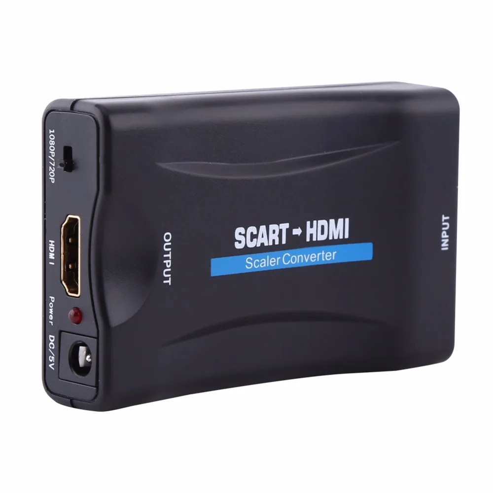 1080 P из scart в HDMI конвертер видео аудио высококлассные сигнальные адаптеры-конвертеры с зарядным адаптером кабель для Sky Box DVD STB Hot