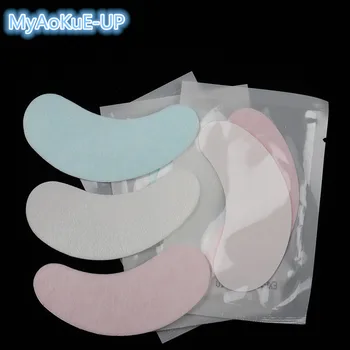 

100 pairs/pack New Paper Patches Eyelash Under Eye Pads Lash Eyelash Extension Hydrating Eye Tips Sticker Wraps Make Up Tools