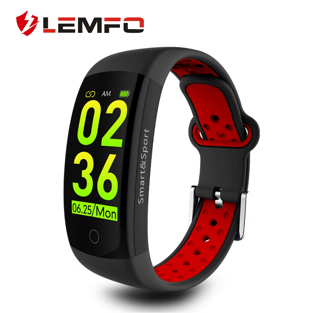 

Fitness Bracelet IP68 Waterproof Dynamic Heart Rate Blood Pressure Monitoring LEMFO Fitness Tracker Smart Bracelet for Men Women