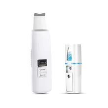 Ultrasonic Skin Scrubber Cleanser Face Cleaning Acne Removal Facial Spa Massager Ultrasound Peeling Clean Tone Lift P40