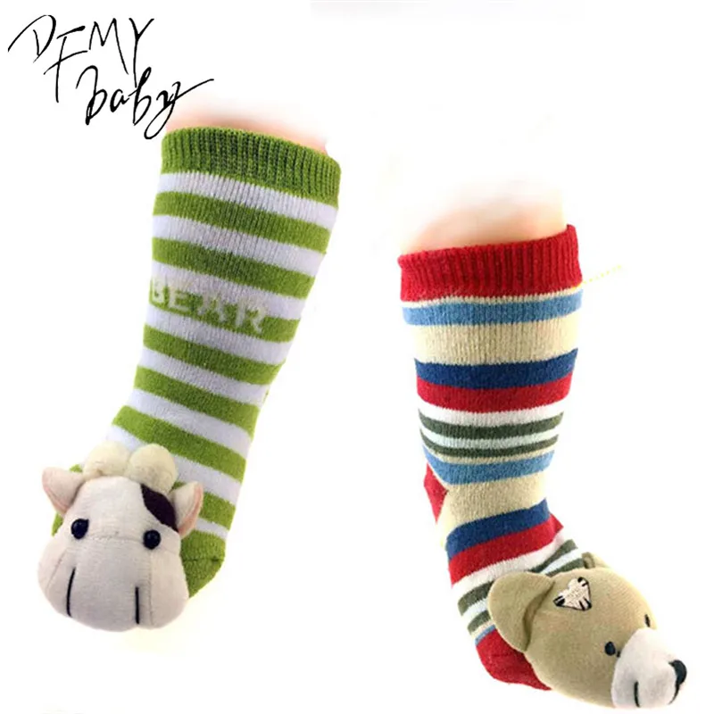 Buy Baby Socks Cotton Skid Rubber Sole Socks 12 Style