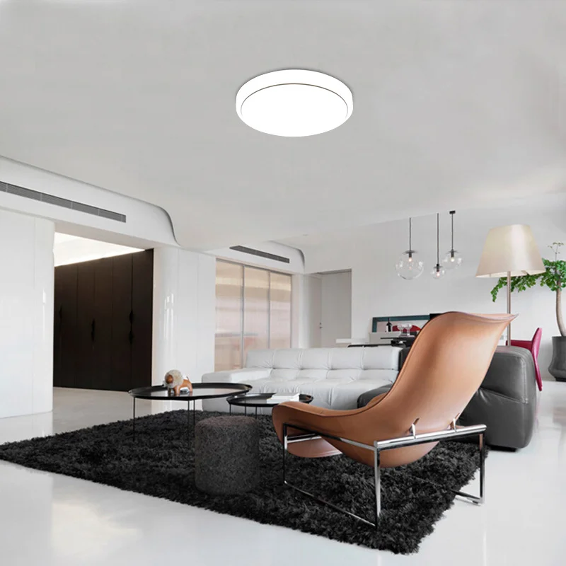 

LED Acrylic Ceiling Light White Round Bedroom Balcony Lamps for Modern Kitchen Hallway MAL999
