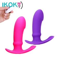 IKOKY Dildo Vibrator Erotic G spot Massager Wireless Remote Control Clitoris Stimulator Wearable Sex Toys for