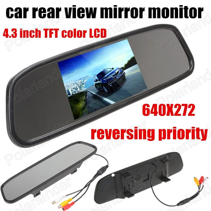 

4.3 inch Color Car Parking With TFT LCD Display parking Monitor 640 x 272 for Rear View Car Camera reversing priority