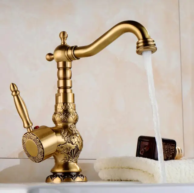 Special Offers Fashion Europe style total brass bronze finished kitchen faucet swivel kitchen mixer tap,sink tap