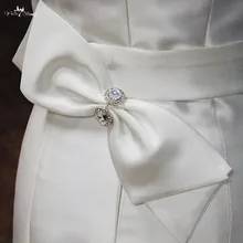 RSB23 атласный пояс свадебные створки пояса