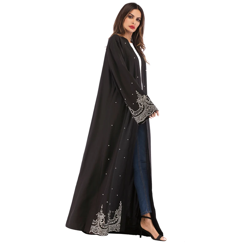 Рамадан кисточкой Абаи кимоно халат Дубай, Турция мусульманское платье хиджаб восточный женский халат для Для женщин джилбаба Восточный