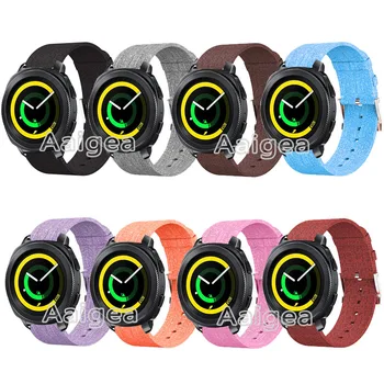 

Colorful Woven Fabric Watch Strap Band for Samsung Gear Sport S4 Smart Watch Replacement Nylon Wrist band strap 20mm watchbands
