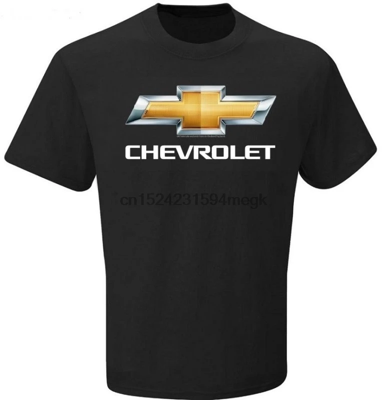 

Chevrolet Logo Mens Black Cotton Short Sleeve Tee Shirt Chevy