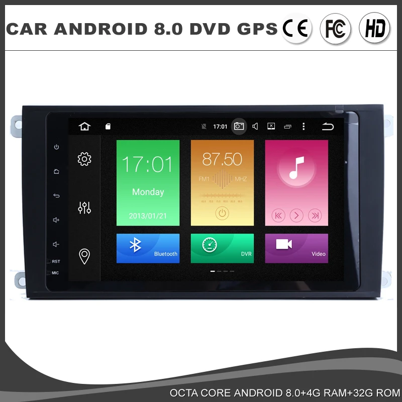 8 &quotAndroid 9 0 автомобильный DVD Navi Стерео для Porsche Cayenne 2003 2010 Авто Радио BT 1024*600 Wifi