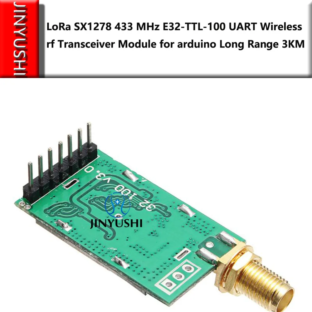 Радиус действия 3 км 20dBm LoRa SX1278 433 МГц беспроводной радиочастотный модуль iot приемопередатчик E32-TTL-100 UART радиочастотный передатчик