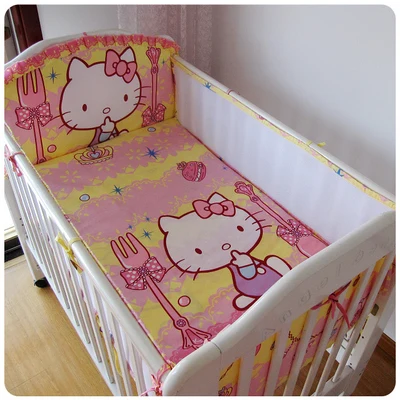 

Promotion! 5PCS 3D Breathable Mesh Baby Bedding kit bedding/Cot bedding set bedding Bed set,include(4bumpers+sheet)