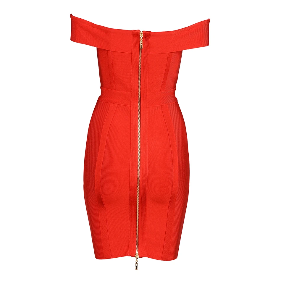 2018 Newest Summer Bandage Dress Women Celebrity Short Sleeve Off Shoulder Sexy Night Out Party Dress Women Vestidos Wholesale (5)