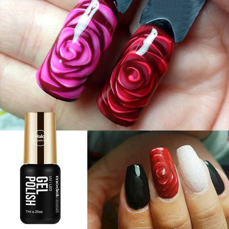 Modelones Blossom Gel Nail Art Transparent Blossom Nail Polish Blooming