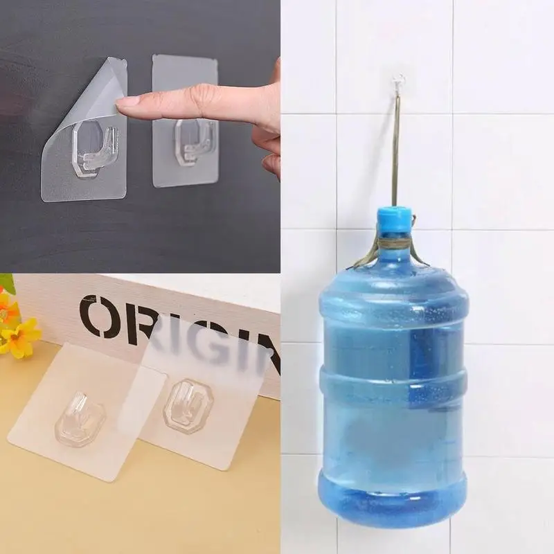 

1pcs Sucker Hook Strong Adhesive Transparent Suction Cup Sucker Wall Hooks Hanger For Kitchen Sticky Hook Bathroom Dropshipping